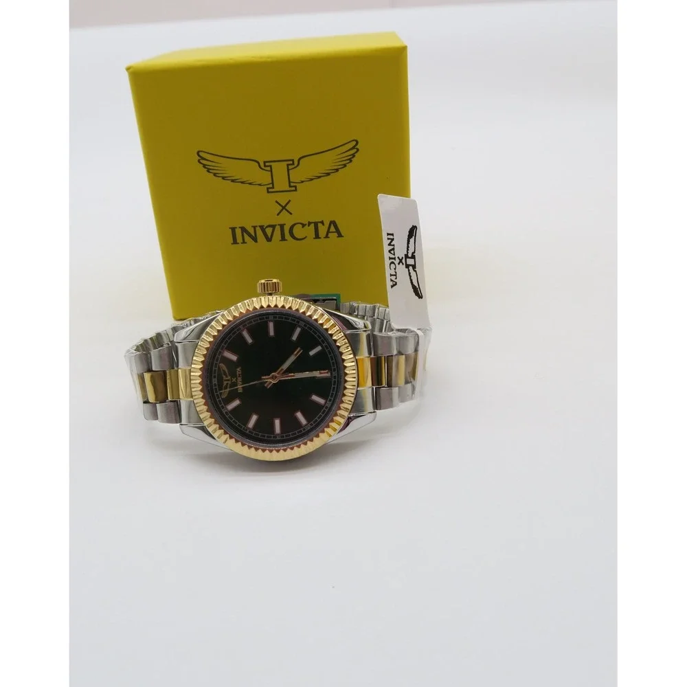 Invicta Specialty I Mens Watch 40mm Green Dial Two Tone Gold Steel 69012  New